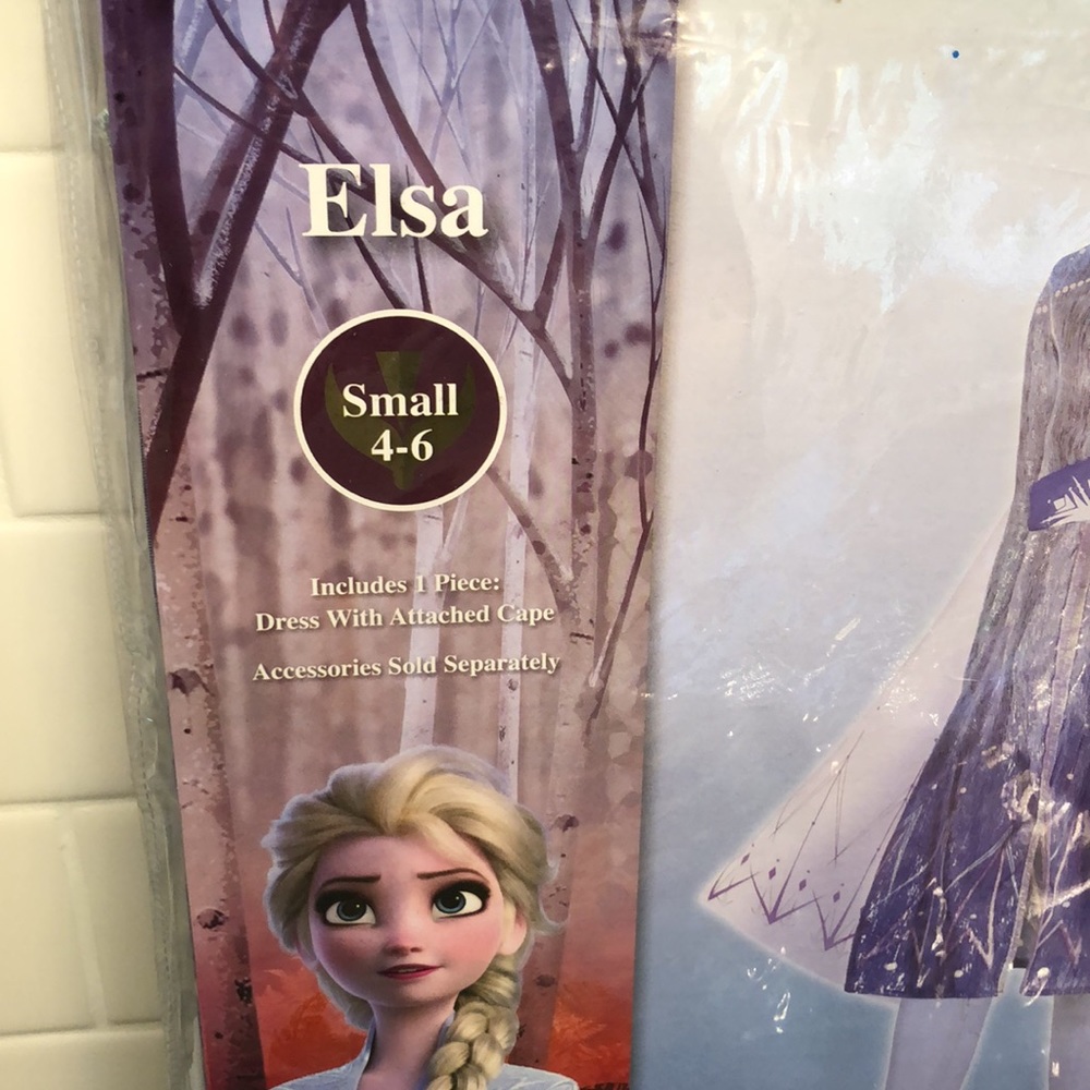🚫SOLD🚫 🆕 disney frozen 2 elsa costume size small 4-6 - Picture 3 of 5